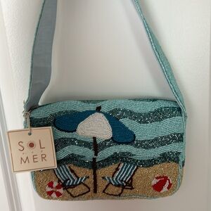 viral beaded beach shoulder bag